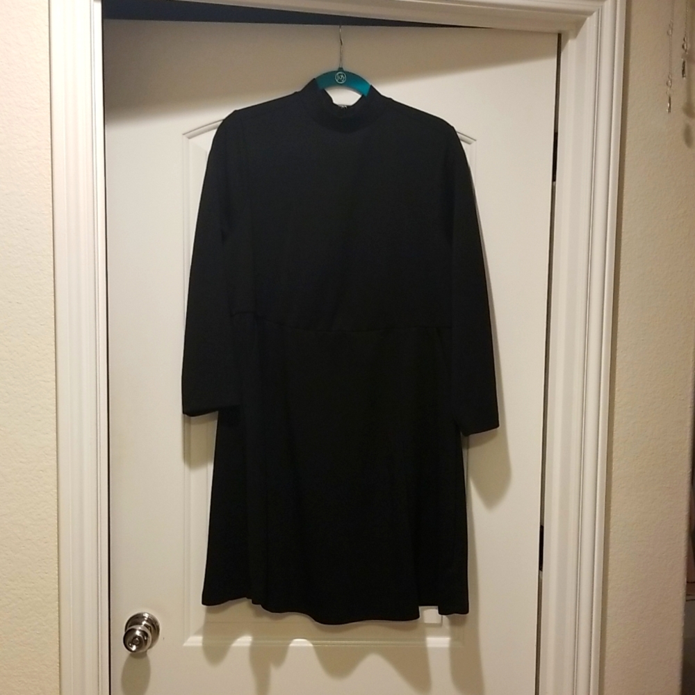 Mockneck Torrid Scuba Mini dress with pockets